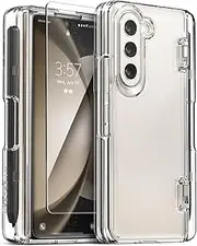 VRS Design Simpli Fit S Case Designed for Galaxy Z Fold 5 (2023) Slim S Pen Thin Cover - Clear