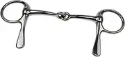 Abbraccia Horse Bit Mouth Snaffle Bit Gear Metal Wear Resistant, Horse Training Snaffle Tool for Outdoor Sports Horse Riding Equipment
