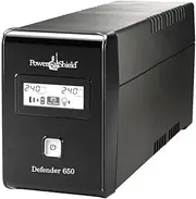 Poweshield PSD650 Silent Operation Defender, 650VA / 390W Line Interactive UPS with AVR, Black