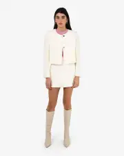 Cynthia Crop Tweed Jacket