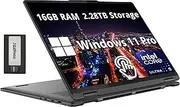 Lenovo Yoga 7i 2-in-1 16" 2K Touchscreen Laptop, Intel Ultra 5 125U, 16GB LPDDR5X, 2.28TB Storage(2TB SSD +288GB Docking Station Set), Backlit Keyboard, Fingerprint Reader, WiFi 6E, Win 11 Pro, Grey