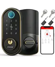 Smart Keyless Entry Door Lock, Electronic Fingerprint Deadbolt, Touchscreen, SMO