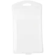 Clear Plastic Clamshell Container, Curved Front, 7" x 4.07" - 4.38" x 1.63"