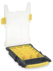 NEW! WESTWARD PLASTIC SMALL PARTS 15-COMPARTMENT TOOL BOX, 2HFR9