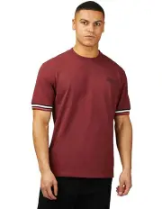 [Ben Sherman] Pique T-shirt in Wine