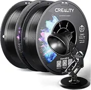CREALITY PETG Filament 1.75mm 3D Printer Filament, 2kg (4.4lb) Neatly Wound Spool, Dimensional Accuracy ±0.03mm, 2024 Latest Batch, Fit for Most FDM 3D Printers, Black (2-Pack)