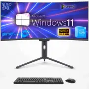 PC All IN One Core I3 12th 34 " Win11 8gb 240gb Curved FHD Gaming Graphics_