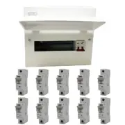 Garo Diamond Metal Clad Consumer Unit 100A Iso 12 Way 10 MCBs G12S10CD+10MCB
