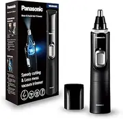 Panasonic ER-GN300-K503 Nose Hair Trimmer for Men, Premium Electric Shaver, Nose, Ear and Eyebrow Trimmer, Waterproof, Battery Operated, Black