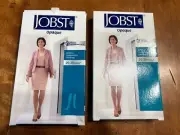 2- Jobst 115134 Opaque Classic Black 20-30 mmHg LG Knee CT Compression Socks NEW