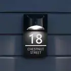 New Arrivals Solar LED House Number Sign Personalised Door Plaque With Lighting
