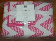 Pottery Barn Teen Zig Zag Bedding Set Twin XL Chevron Comforter 5PC #9999ZA