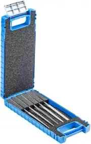 Pferd DF4205D126 Diamond Needle File Set 140mm D126 5 pcs, Silver, 140 mm