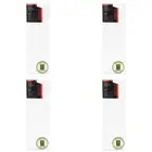 4x Jasart Studio 4x12" Wood Thin Edge Cotton Stretched Blank Canvas 380GSM White
