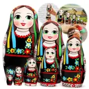 Matryoshka Dolls Set of 7 pcs - Nesting Dolls in Ukrainian Vyshyvanka for