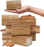 Australian Botanical Soap, 8 x 200g Natural Triple Milled Soap Bar Pack (Sandalwood with Cocoa Butter)