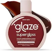 Glaze Super Gloss Colour Conditioning Hair Gloss – Like a Tinted Moisturiser for Brown or Red Hair – Boosts Colour, Repairs the Look of Damage & Adds Mirror Shine – Auburn Spice, 190 ml