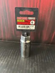 NOS Craftsman 13/16'' Spark Plug Deep Socket 3/8'' Drive 6pt 43325 Inverted G2
