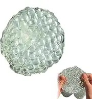 Handmade Pressure Relief Balls, Stress Relief Balls for Hands, Squeeze Shapeable Ball, Squishy Anxiety Transparent Beads Fidget Balls (1PC)