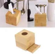 Wooden Tissue Box Bathroom Storage Paper Tissues Cube Boxes Cover