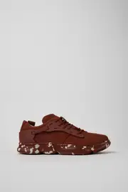 Karst Red nubuck and textile sneakers for men
