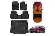 3D Floor Mats Boot Liner for Honda CRV CR-V 5-Seater 2023-2025 All Weather Heavy Duty TPE Cargo Car Trunk Luggage Tray