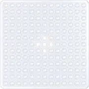 XIYUNTE Square Shower Mat Non Slip - 21 x 21inch Square Bath Shower Tub Mat, Square Rubber Bath Mats for Shower, Non Slip Bathtub Mats with Suction Cups & Drain Holes, Machine Washable, Clear