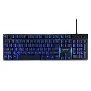 Bonelk K-308 Full Size Anti-Ghosting Gaming LED Backlit Wired USB Keyboard Black