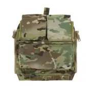 Tactical Zipper Back Panel Pouch Bag For CPC Tactical Vest