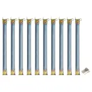 Metal Internal Flex Frames, 10Pcs 200mm Hinges Spring Clip Hook (Bronze)