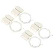 Magnetic Reed Switch, 4 Pack NC Wired Magnetic Contact Switch, White