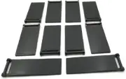 Lego 10 New Black Flags 7 x 3 w/ Bar Handle Part
