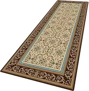 HLLING Runner Rug, Non-Slip Hallway Carpet, Washable Traditional Runner Rug Carpet Runner for Hallway Kitchen Living Room (Color : A, Size : 90x600cm)