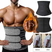 Men Waist Trainer Body Shaper Slimmer Sweat Sauna Tummy Compression Trimmer Belt