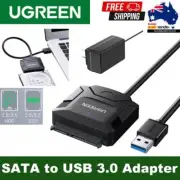 UGREEN 20231 USB 3.0 to SATA Adapter with AU Power Adapter for 3.5"/2.5" SSD/HDD