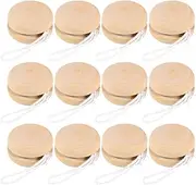 KONTONTY 12pcs Wooden Balls for Boys and Girls Creative DIY Painting Toys Wooden Graffiti Balls Toddlers Plaything
