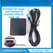 Original Sony camera DSC-WX7 WX9 WX10 WX30 TX100 TX55 66 data cable + charger