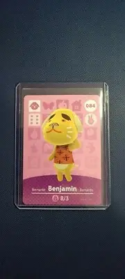 Benjamin #84 Animal Crossing Amiibo Card Series 1 NEVER SCANNED