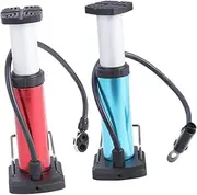 DECOMELODY Portable Inflator Mini Bike Floor Pump Foot Activated Air Pump Gas Needle and Ball for Multiple Uses (Size