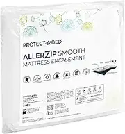 Protect-A-Bed AllerZip 6-Sided Waterproof Mattress Encasement Or Box Spring Encasement, Twin 9"