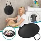 Canvas Laundry Basket Washing Dirty Clothes Toy Hamper Storage Bag Bin F1Z5