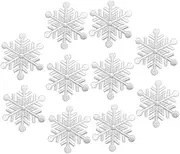 Hohopeti 10pcs Snowflake Iron Patches for Clothing Embroidered Decorative Stickers for DIY Apparel Elegant Cloth Patches for Pants and Bags Easy to Apply
