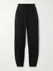[Nili Lotan] Nili Lotan - Dulce Cotton-jersey Track Pants - Black - small small Black