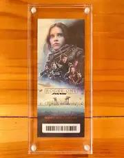 ROGUE ONE: A Star Wars Story Premier Ticket 2016 Atom Exclusive Andor Jyn Erso