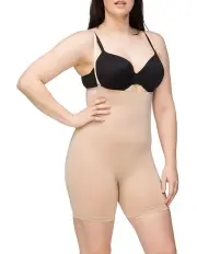 [Nancy Ganz] Seamless Seduction High Waisted Bike Short in Beige
