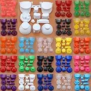 11 in 1 Full Buttons ABXYZ Button Thumbstick Cap Joystick Dpad Buttons for Nintedno Gamecube NGC Constroller R-Clear Yellow