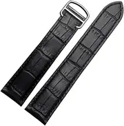 YCBFGAZATK Fit For Omega Watch Speed Fit For Seamaster Band Straps Men Deployant Clasp Black Brown Watchband Bracelet Belt 18mm 20mm 22mm Leather