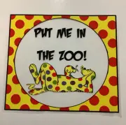 1 DTF Dr Seuss "Put Me in the Zoo" book Ready to press Heat Transfer