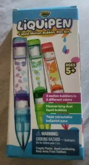 Yoya Liquipen Liquid Motion Bubbler Pen Set Toy 3 Pack
