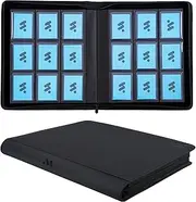MORABTO Toploader Binder, Holds 324 Top Loaders,9 Pocket Top Loader Binders for 3" x 4" Rigid Cards,Toploader Card Binder for Hard Plastic Top Loaders -Black